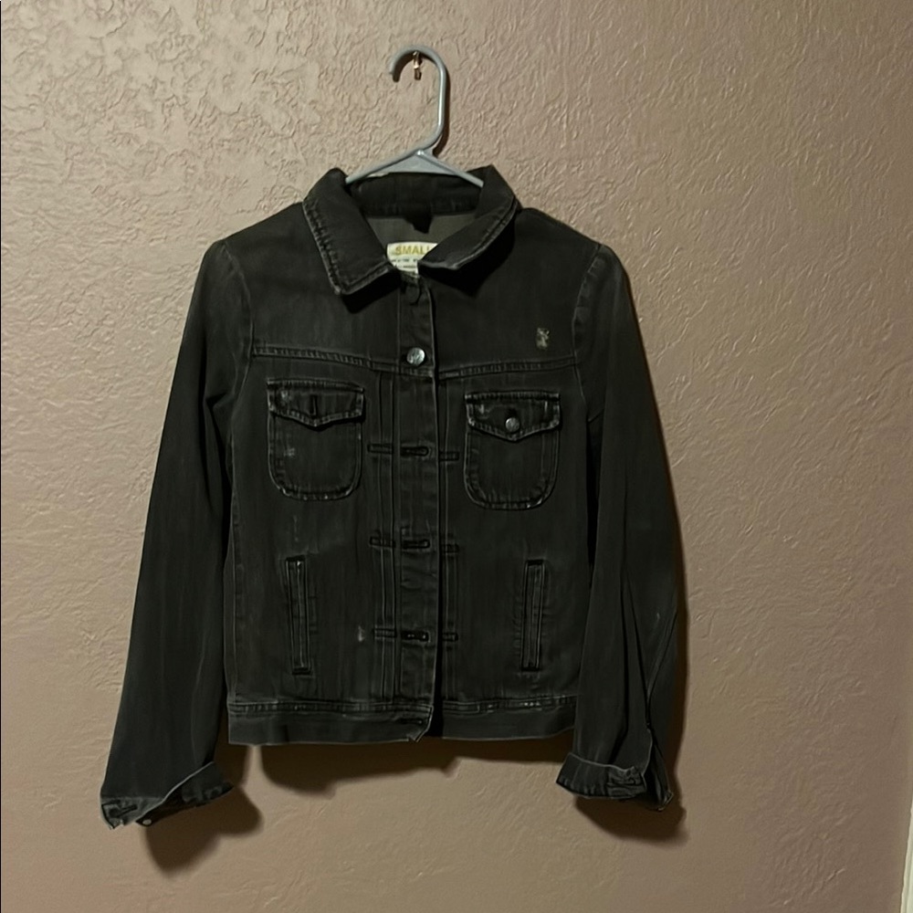 Black Denim J. Crew Jacket